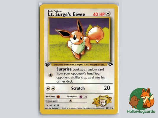 Image of Lt. Surges Eevee Gym Challenge (G2) #51