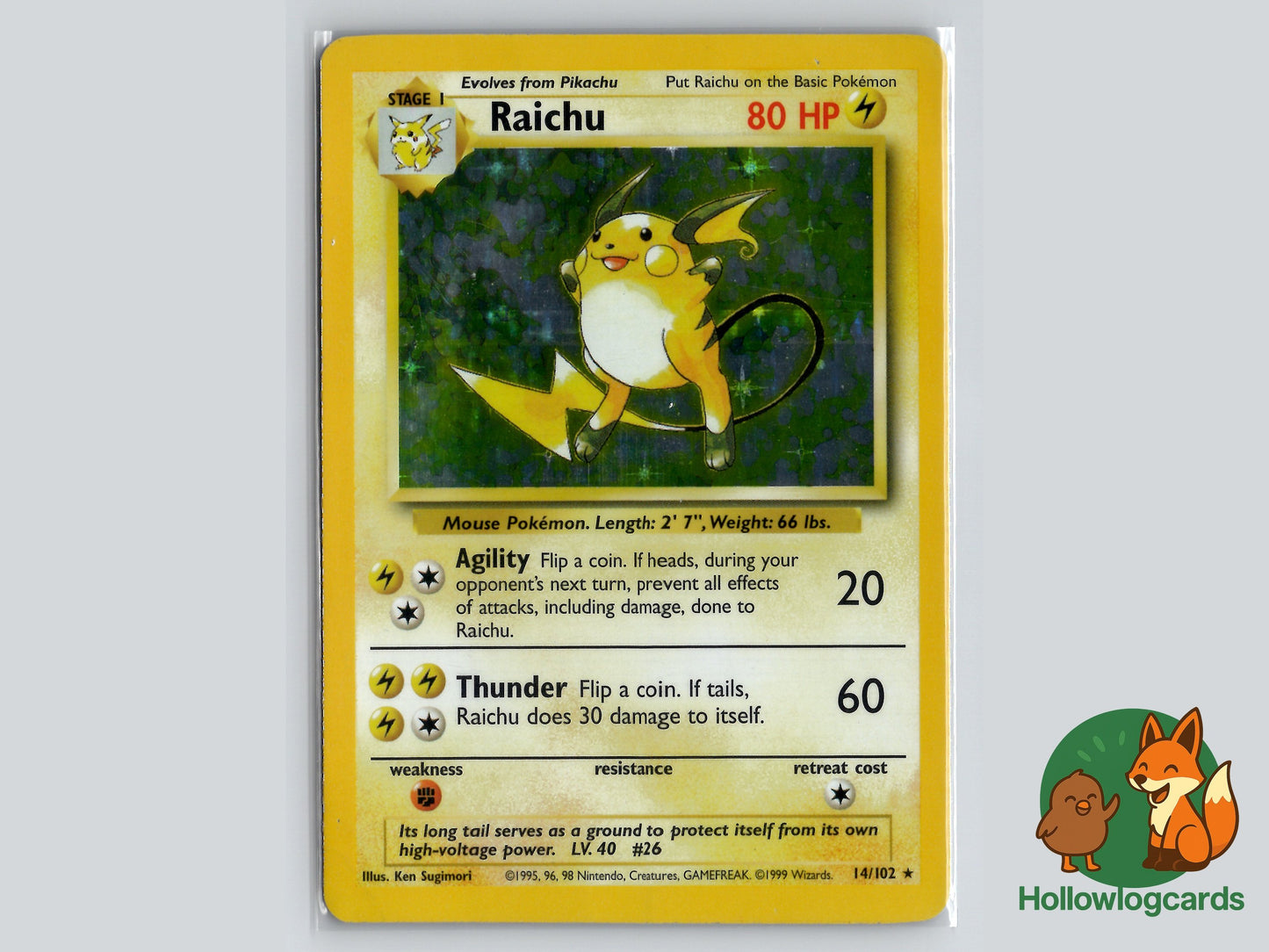 Image of Raichu Base Set (BS) #14