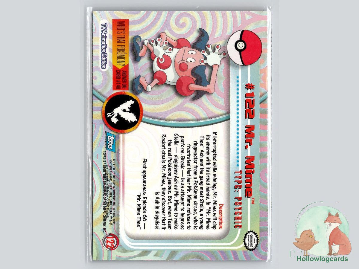 Mr. Mime (#122) - Topps Trading Cards Series 3