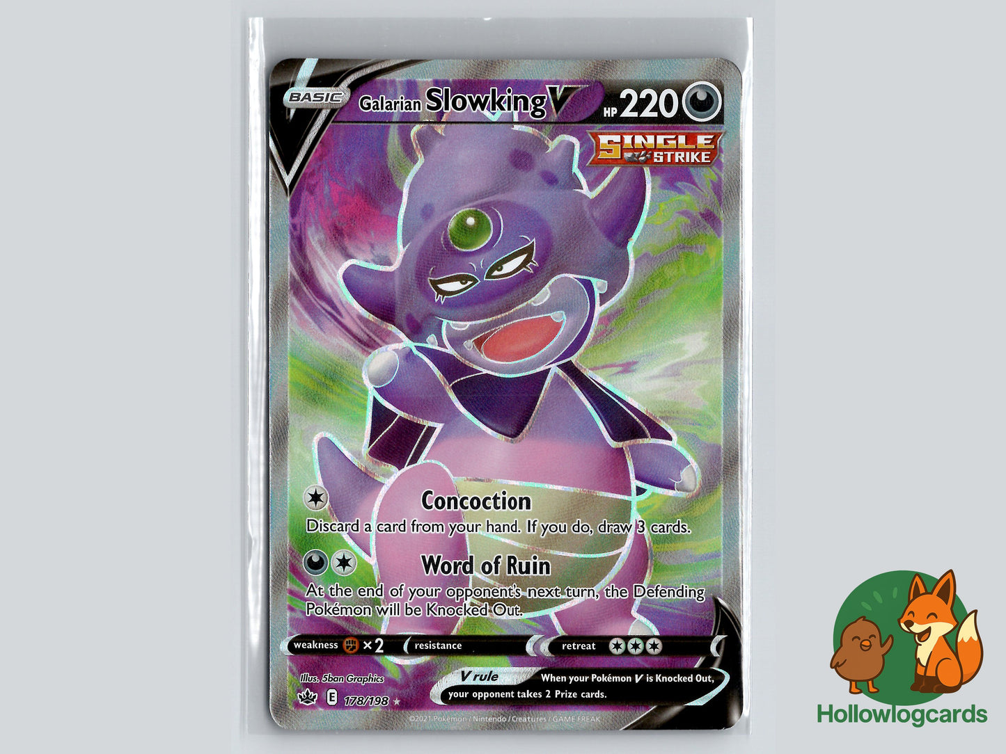 Image of Galarian Slowking V Chilling Reign (CRE) #178