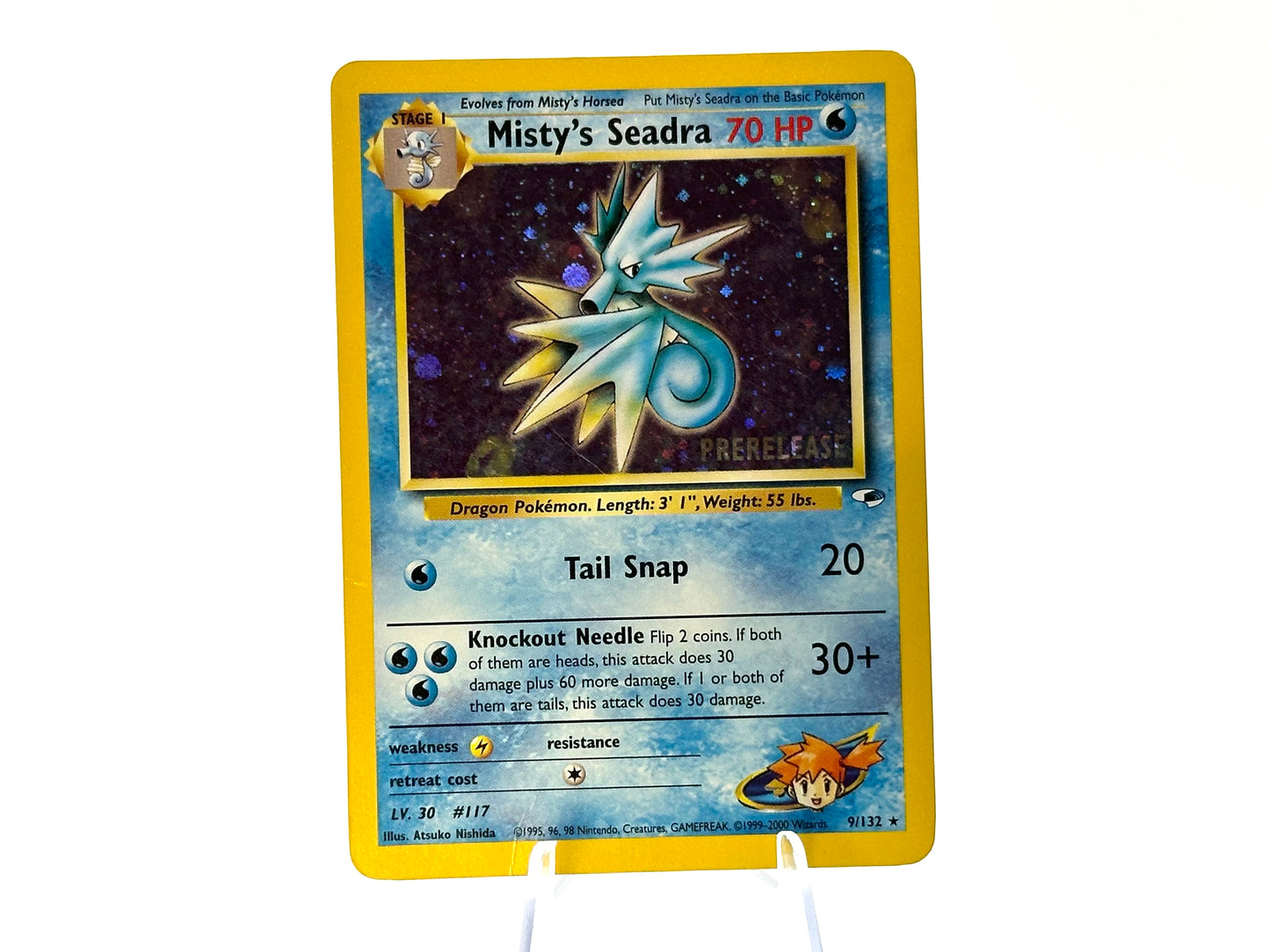 Misty’s Seadra HOLO - 9/132 Prerelease - Gym Hero’s