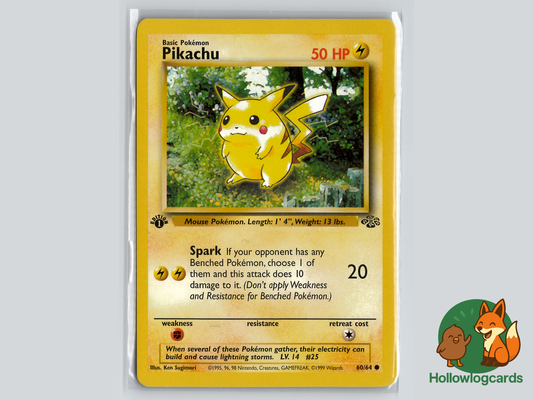 1st Edition - Pikachu (60/64) - Jungle - - WOTC
