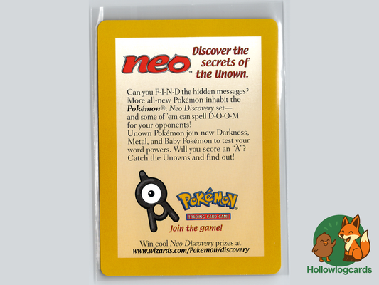 Neo PROMO (Pichu Unown A) - WOTC Movie card