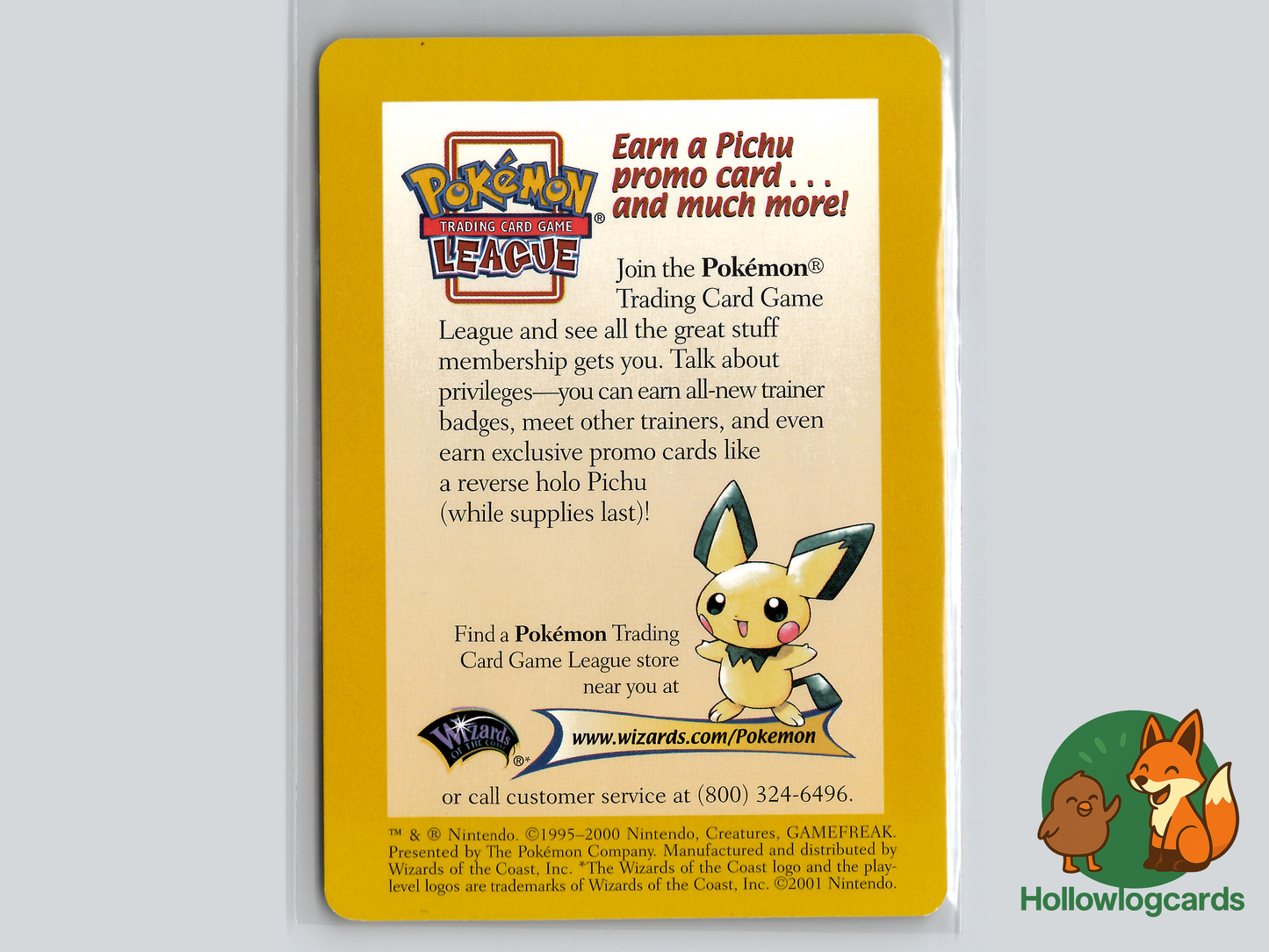 Neo PROMO (Pichu Unown A) - WOTC Movie card
