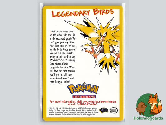 Legendary Birds - (Zapdos Articuno) - WOTC Movie card
