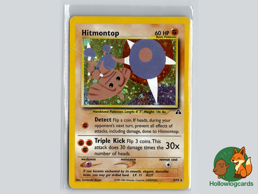 Hitmontop HOLO - 3/75  NEO DISCOVERY - Vintage