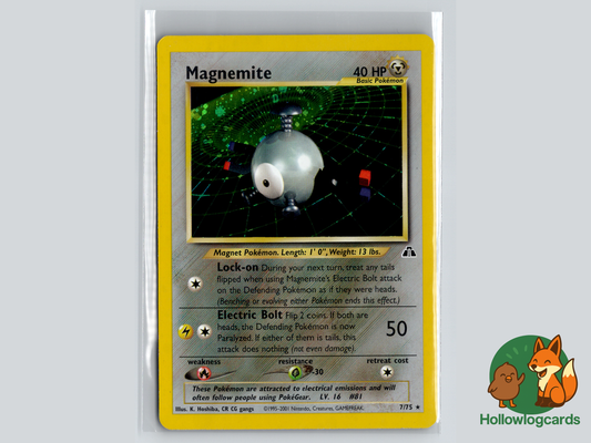 Magnemite - HOLO Neo Discovery 7/75 - WOTC - Hoshiba