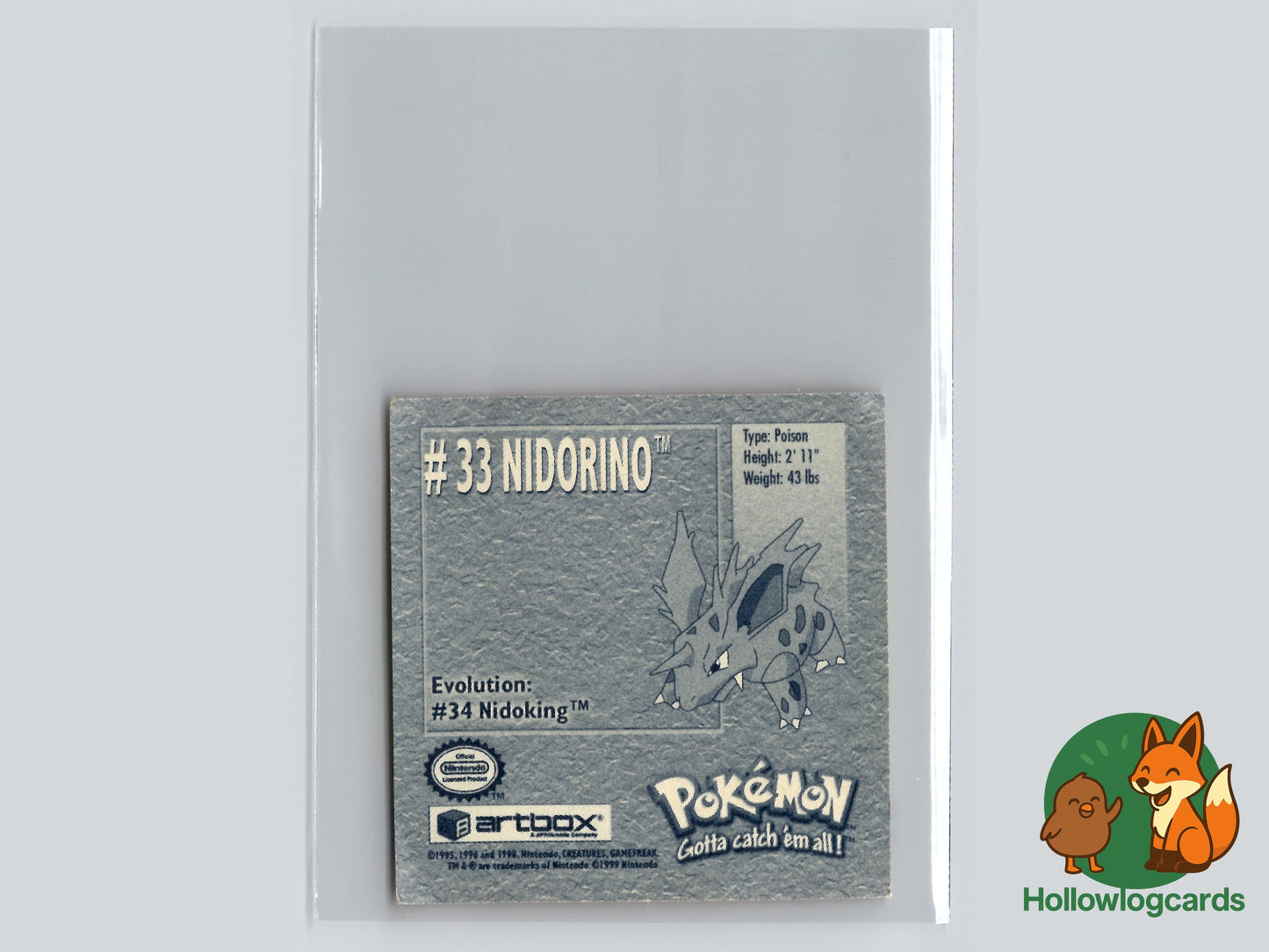 Nidorino - 33 - Artbox - 1999 - Vintage