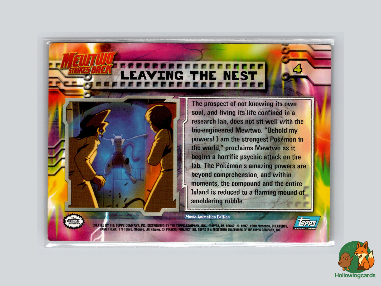 Leaving the Nest Mewtwo - 4 - Topps - 1999 - Vintage