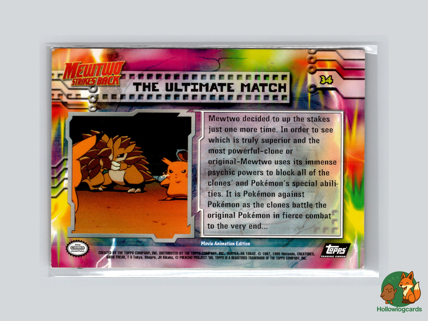 The Ultimate Match (Scyther) - 34 - Topps - 1999 - Vintage