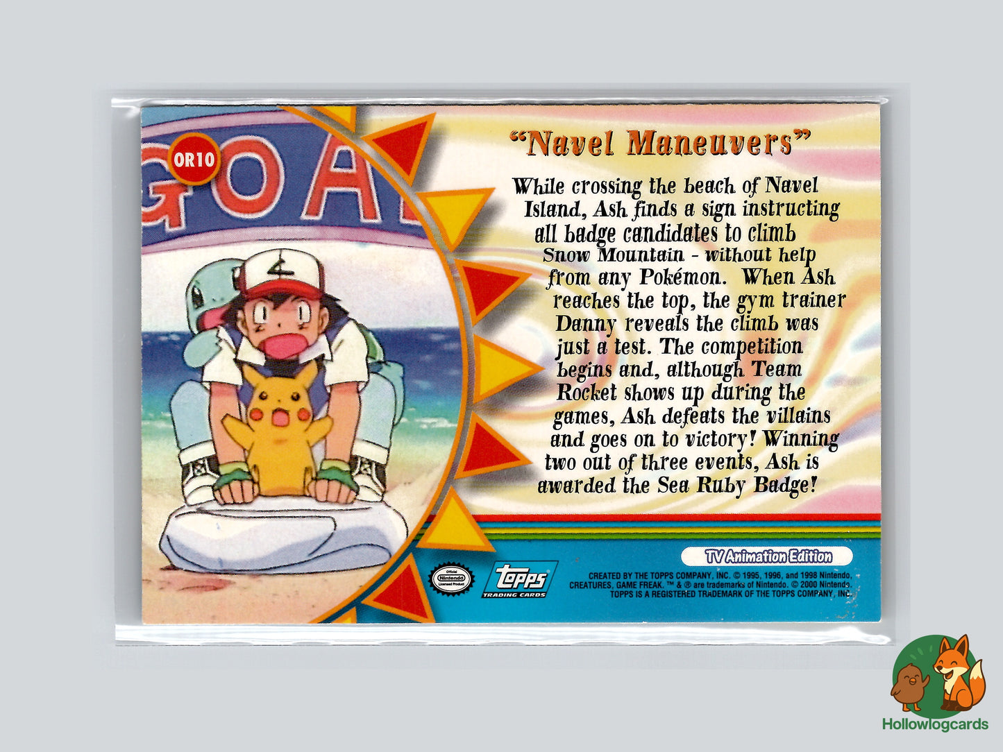 Navel Maneuvers (Misty Pikachu) - OR10 - Topps - 1999 - Vintage