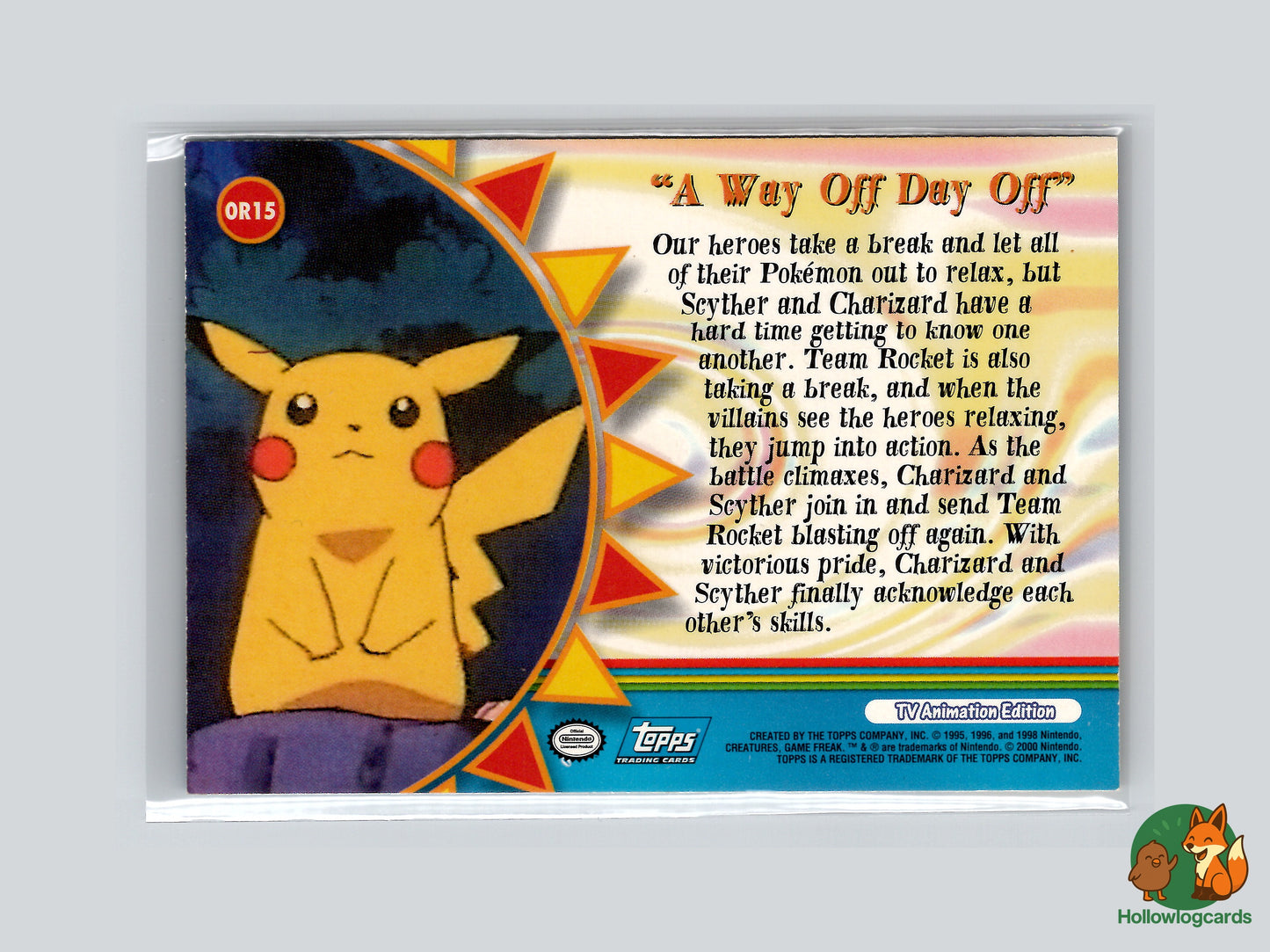 A Way Off Day Off (Charizard Scyther)- OR15 - Topps - 1999 - Vintage