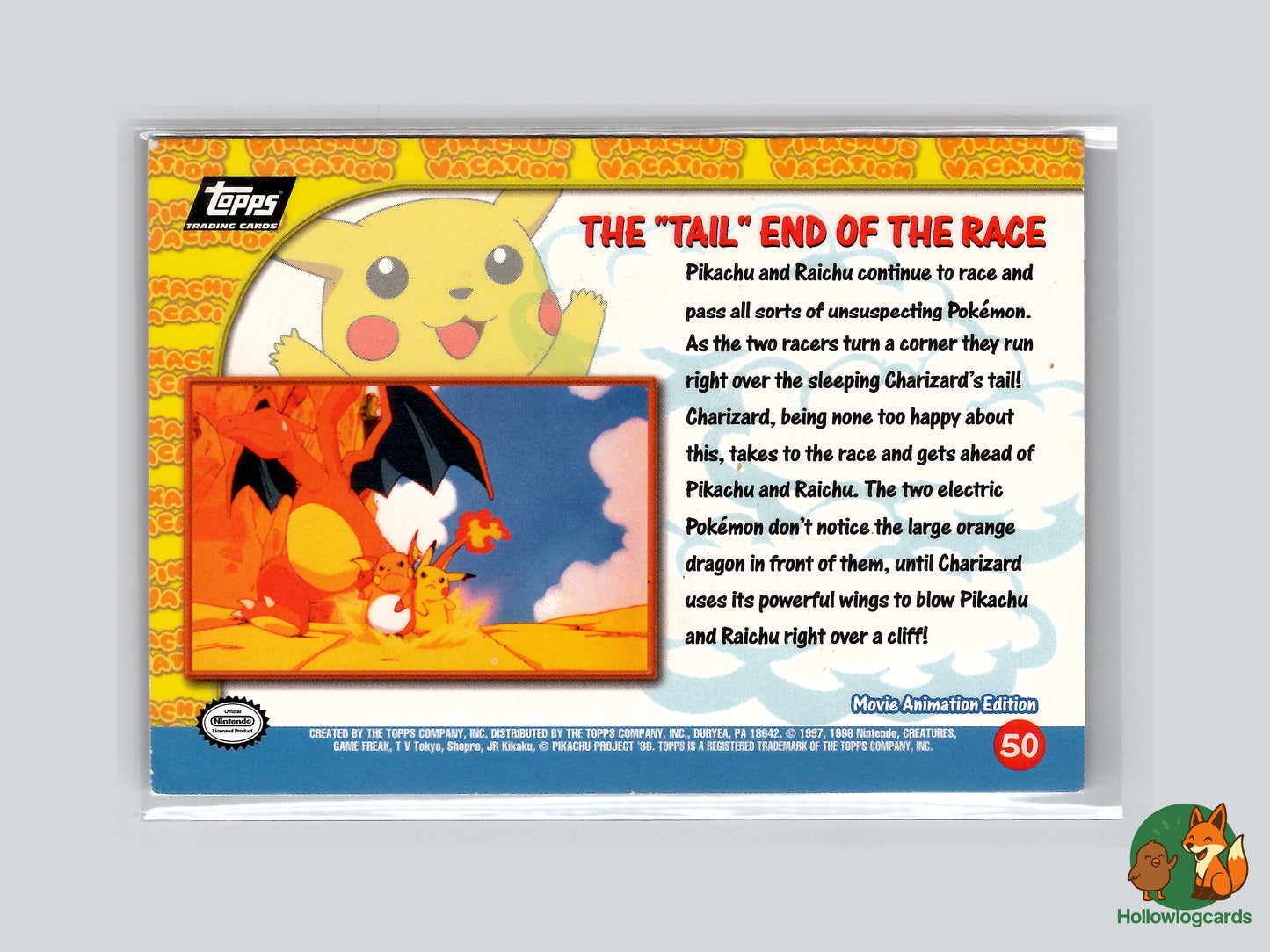 The "Tail" End of the Race (Charizard) - 50 - Topps - 1999 - Vintage