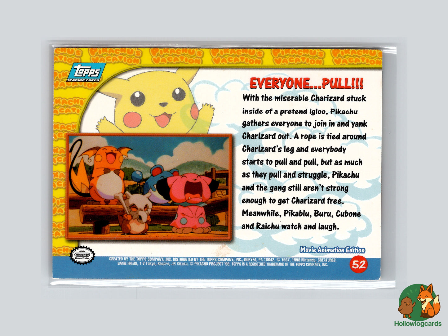 Everyone...Pull!!! (Pikachu Psyduck)- 52 - Topps - 1999 - Vintage