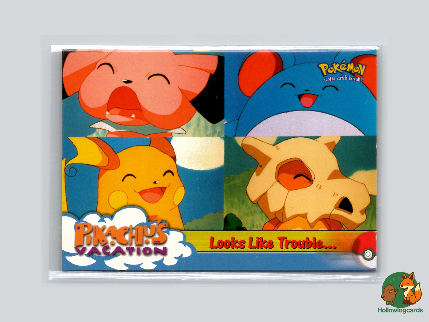 Looks Like Trouble... (Cubone Marill Raichu )- 44 - Topps - 1999 - Vintage