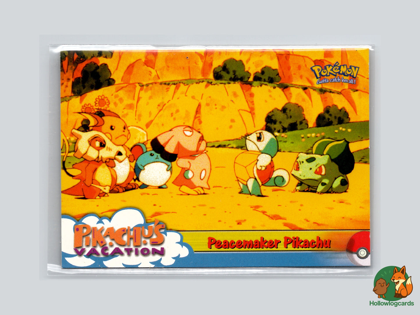 Peacemaker Pikachu (Squirtle Bulbasaur) - 46 - Topps - 1999 - Vintage