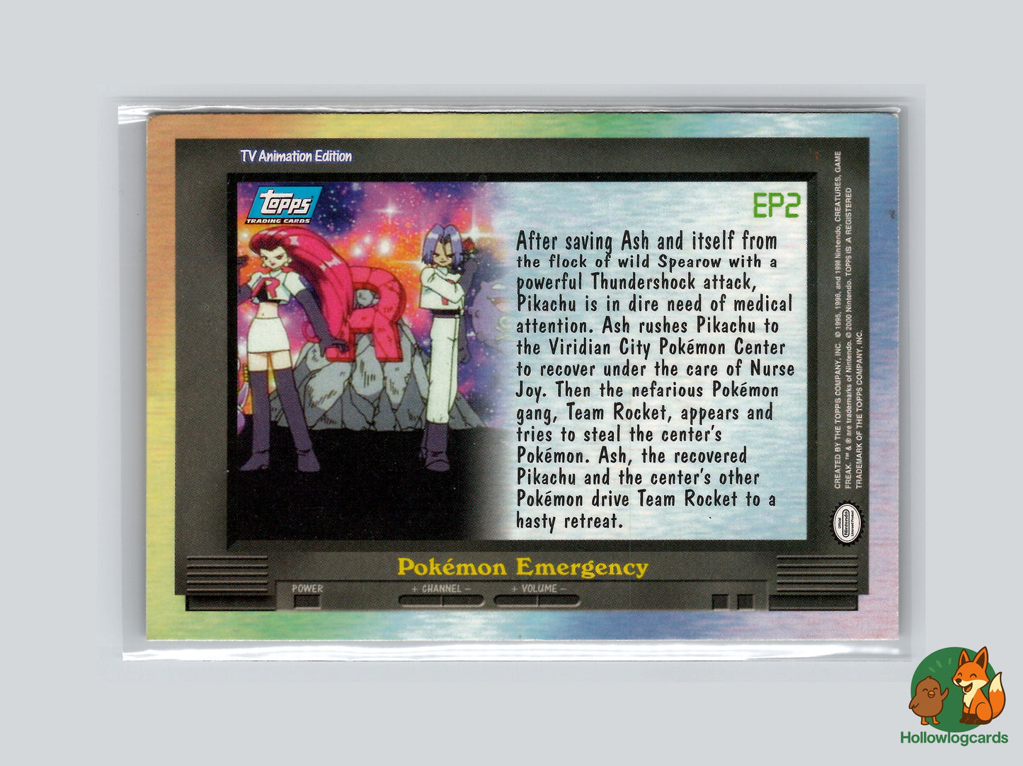 Pokémon Emergency (Pikachu) - EP2 - Topps - 1999 - Vintage