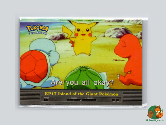 Island of the Giant Pokémon (Pikachu) - EP17 - Topps - 1999 - Vintage