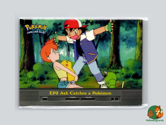 Ash Catches a Pokémon - EP3 - Topps - 1999 - Vintage