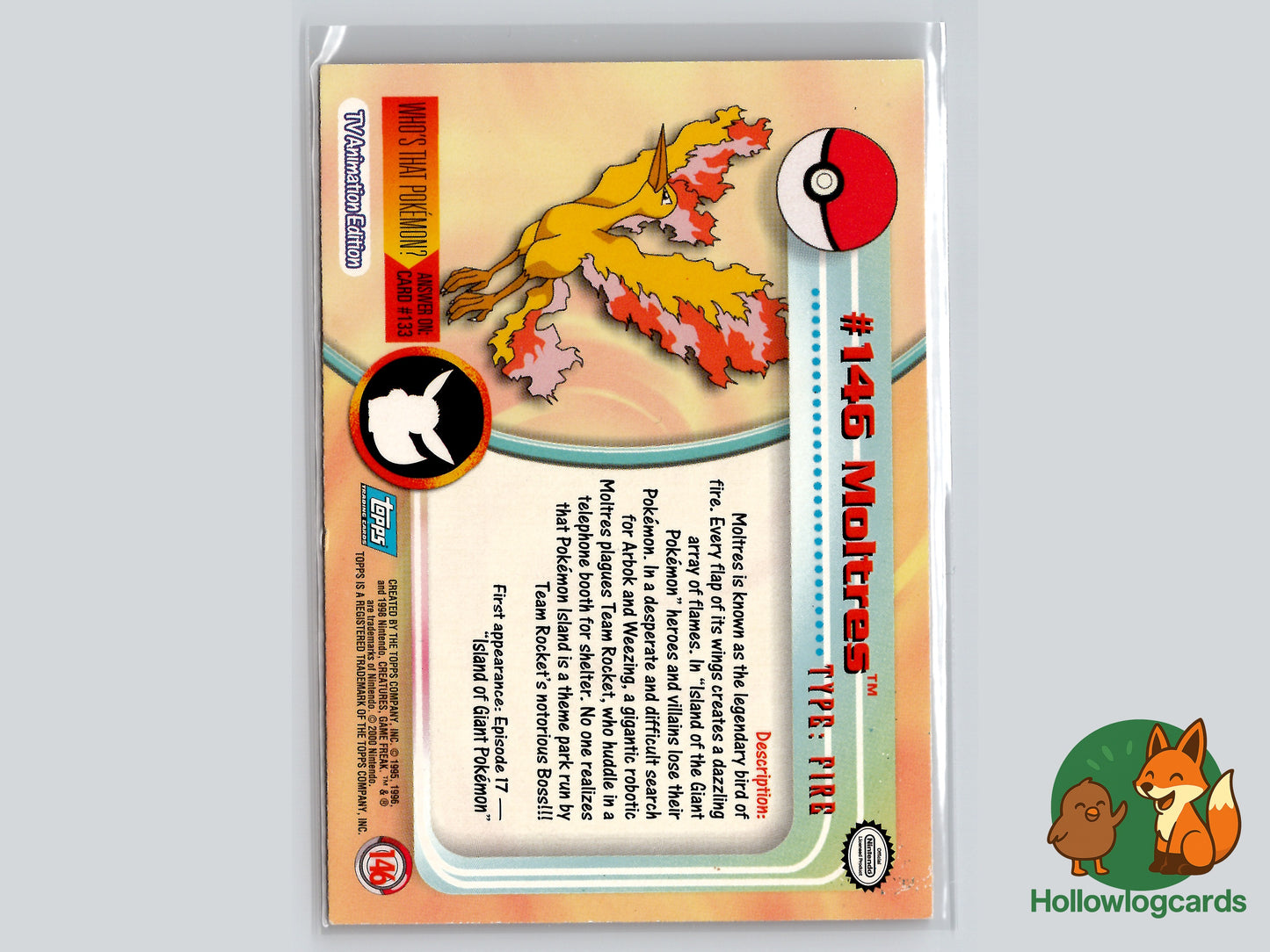 Moltres - #146 - Topps - 1999 - Vintage
