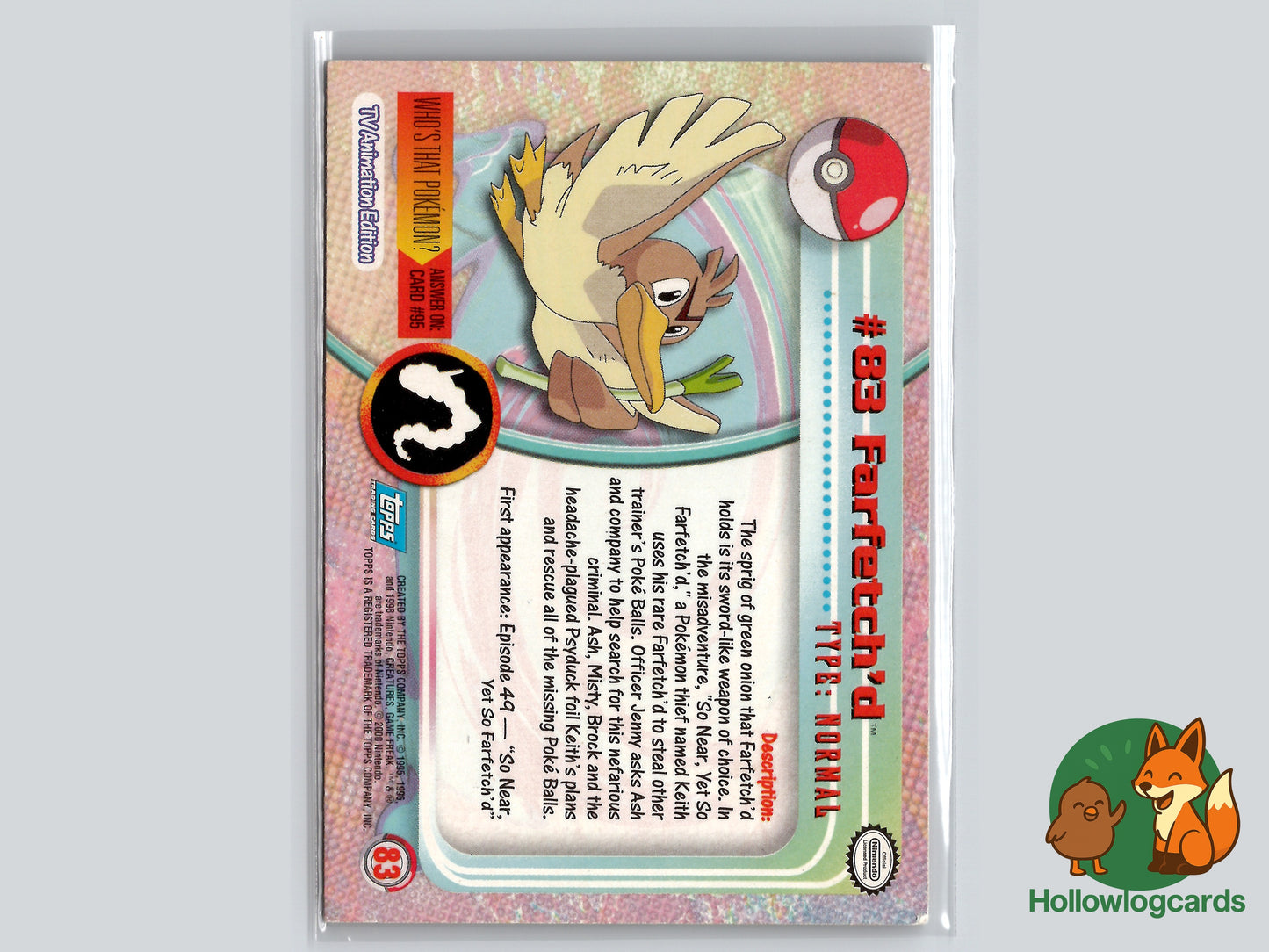 Farfetch’d - #83 - Topps - 1999 - Vintage