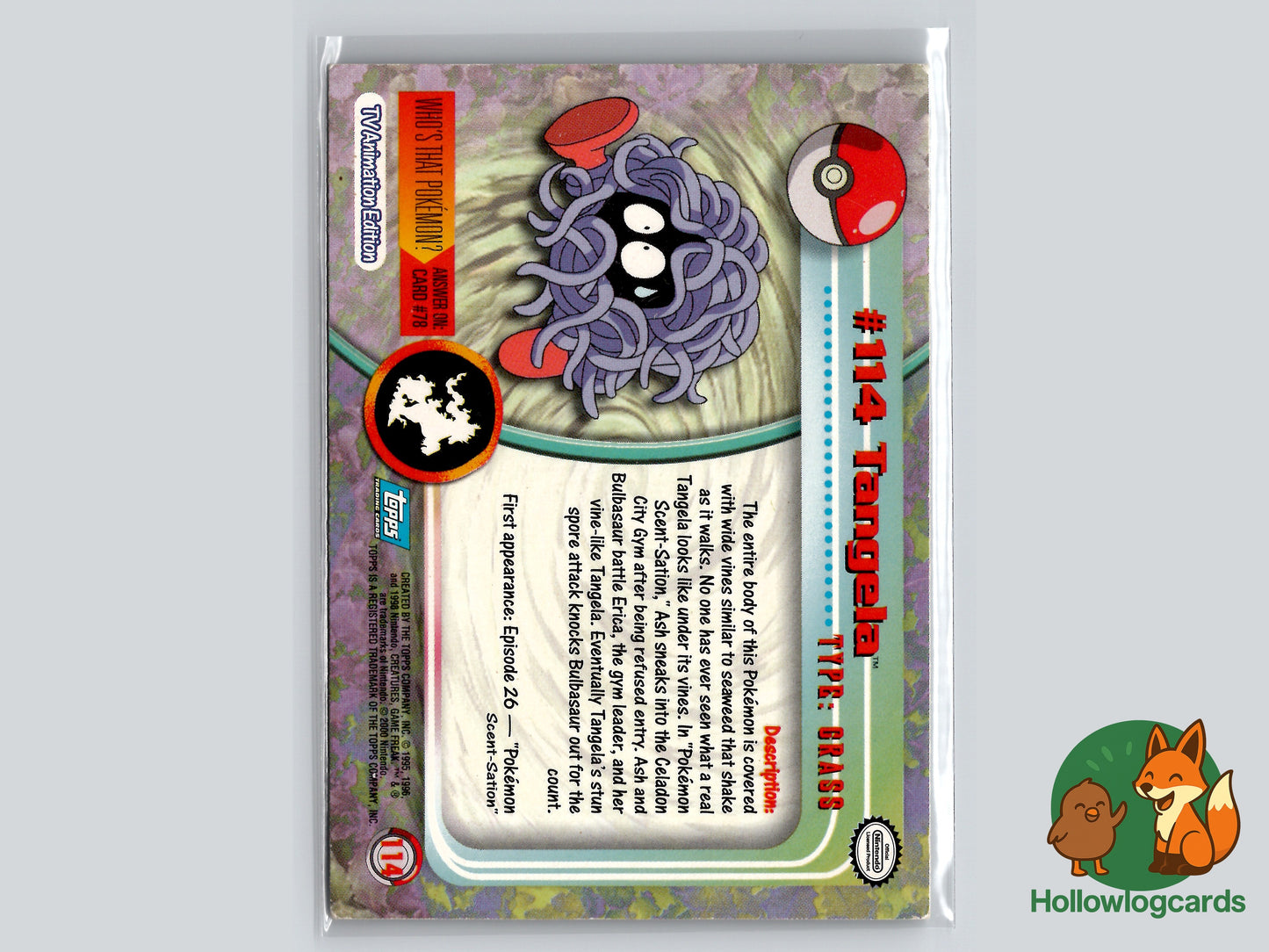 Tangela - #114 - Topps - 1999 - Vintage