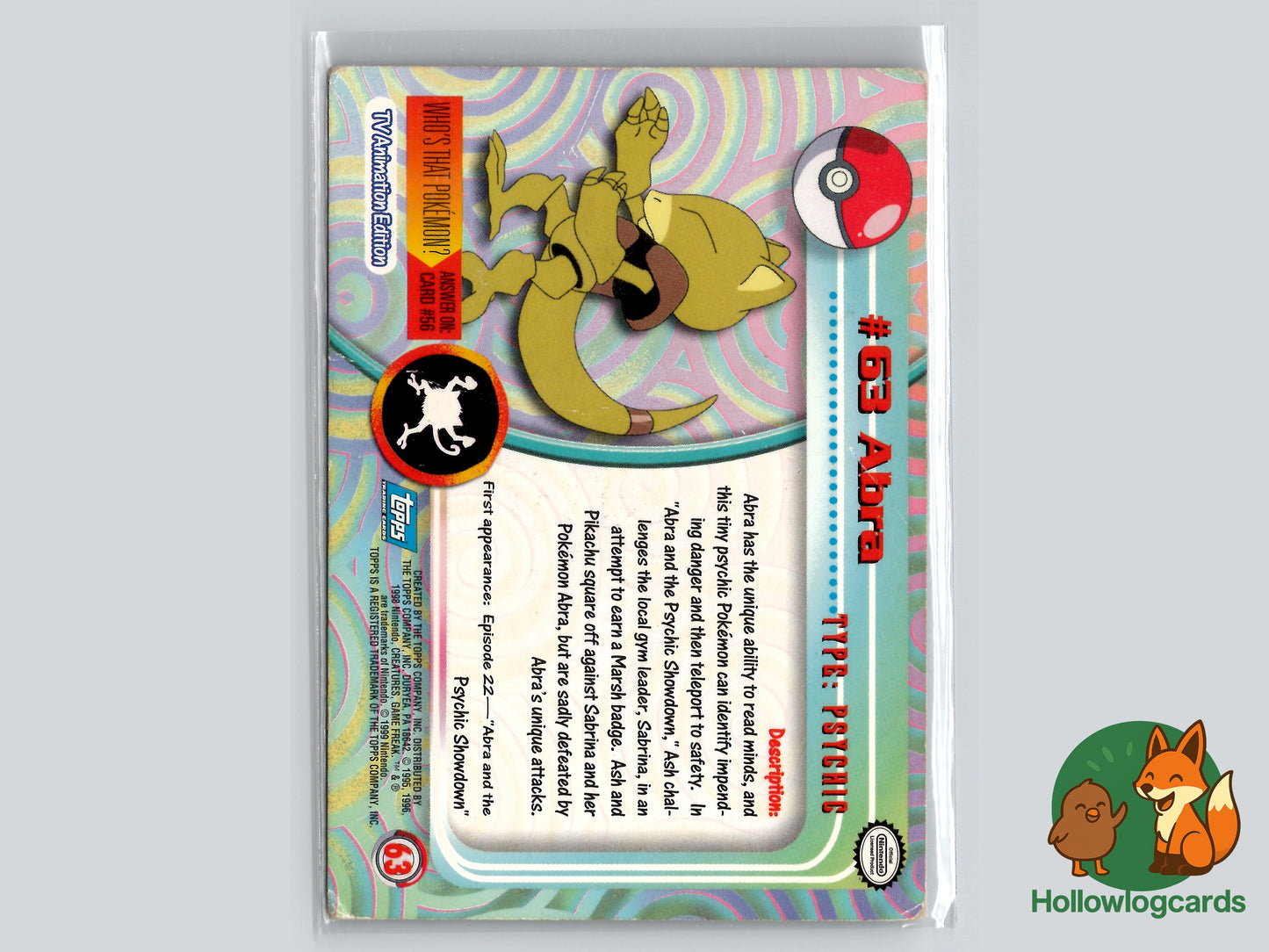 Abra - #63 - Topps - 1999 - Vintage