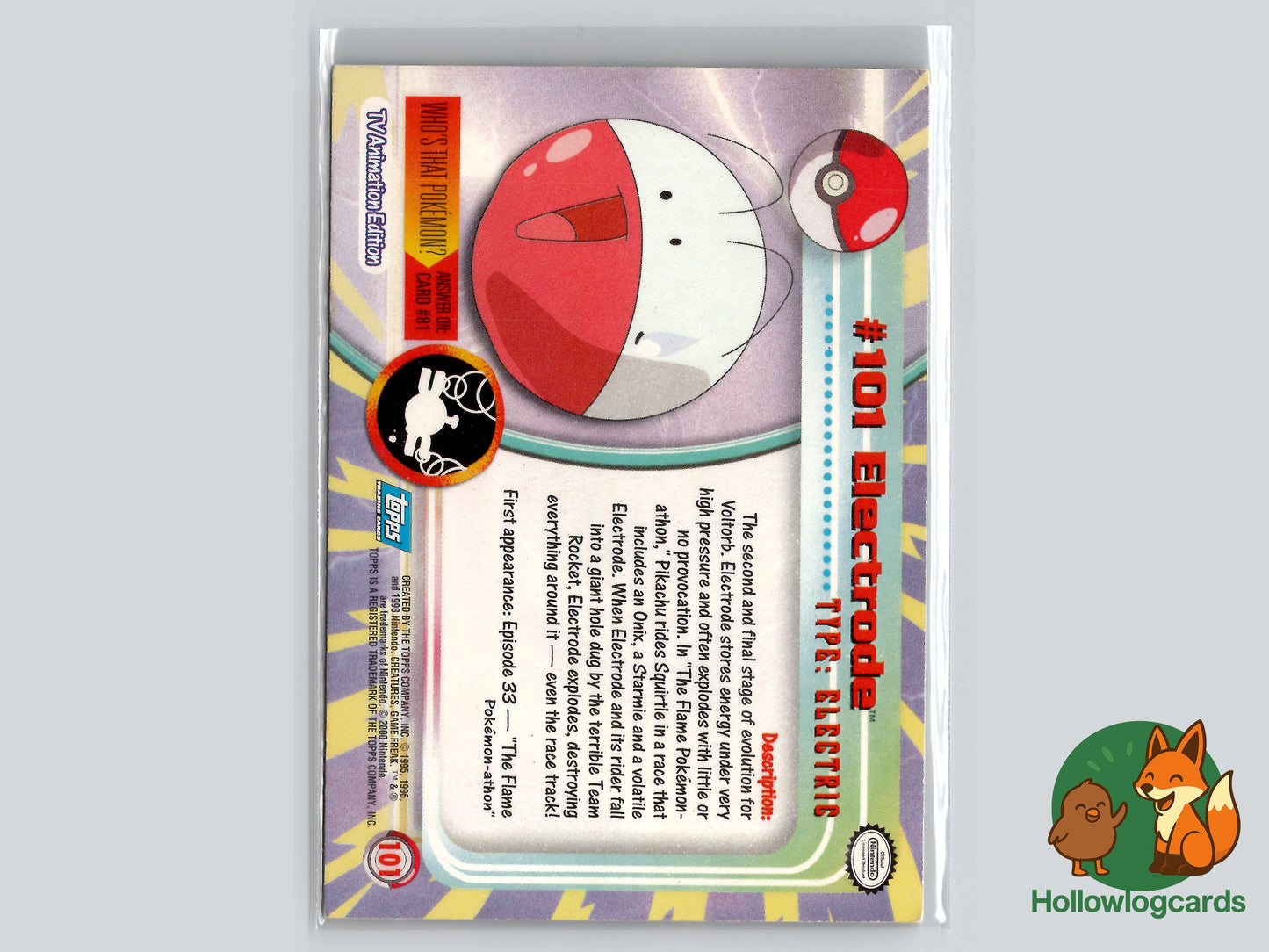 Electrode - #101 - Topps - 1999 - Vintage