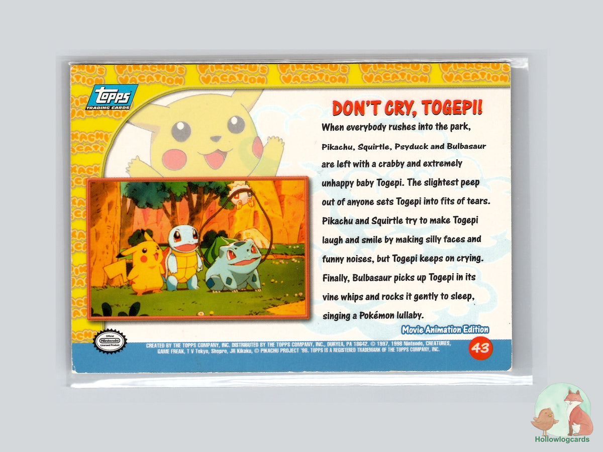 Don’t Cry, Togepi! (#43) Chrome Foil - Topps Pikachu’s Vacation