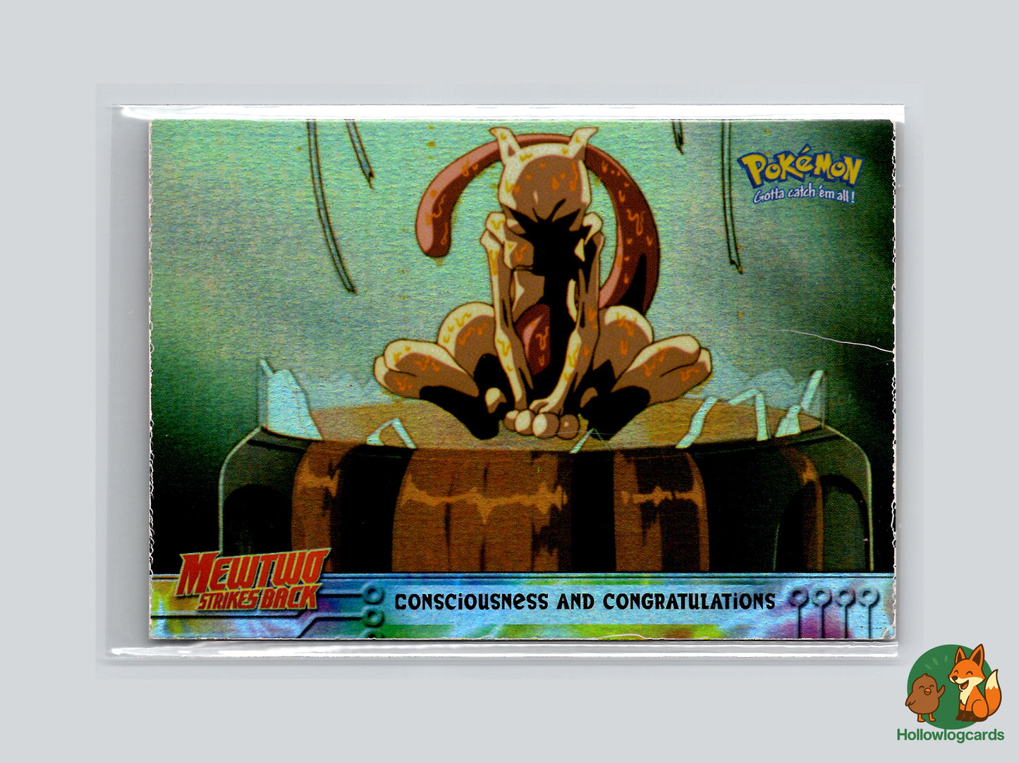 Consciousness and Congratulations Mewtwo - #3 - Topps - Rainbow Holo