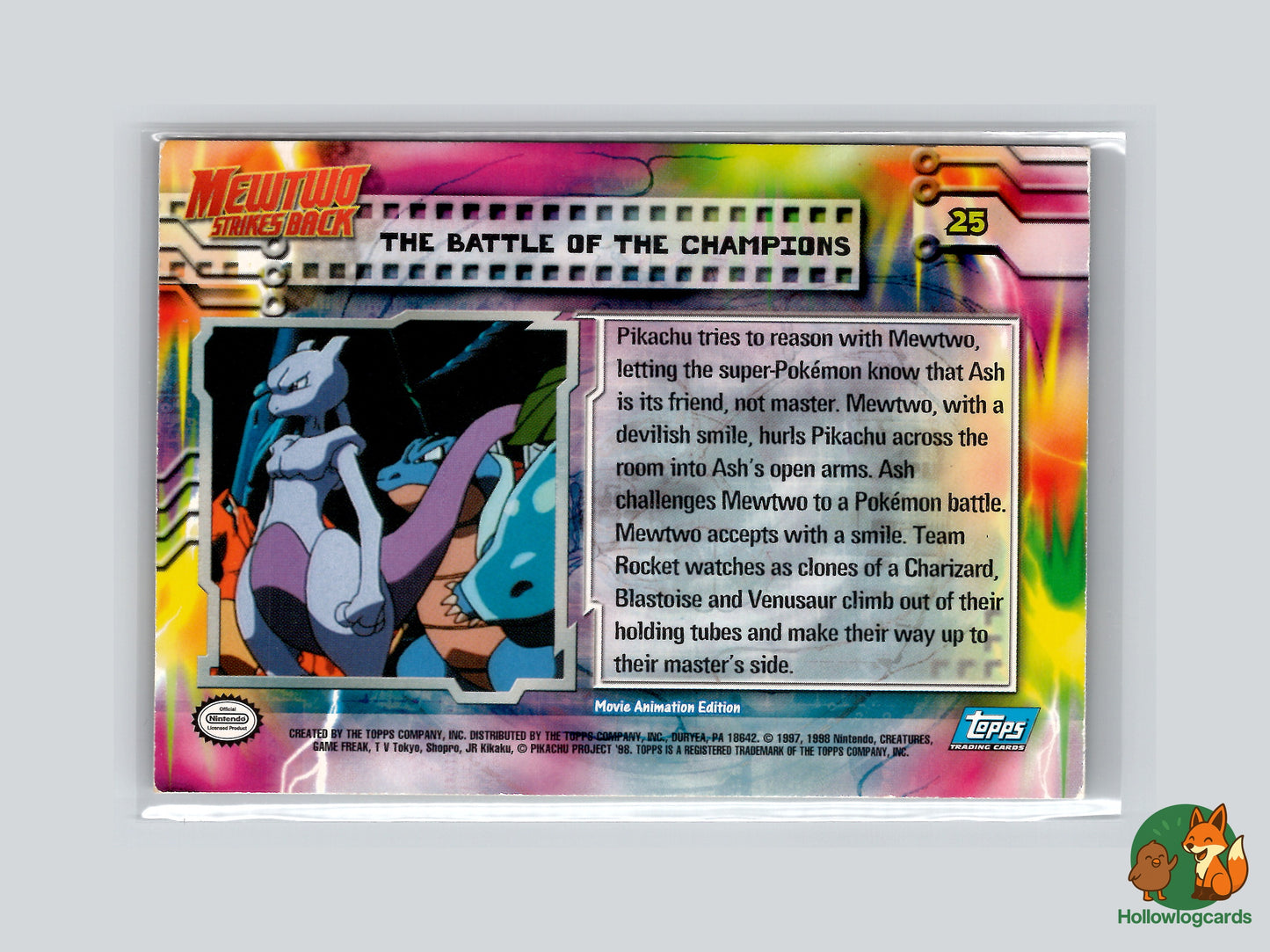 The Battle of the Champions (Pikachu) - #25 - Topps - Chrome Holo