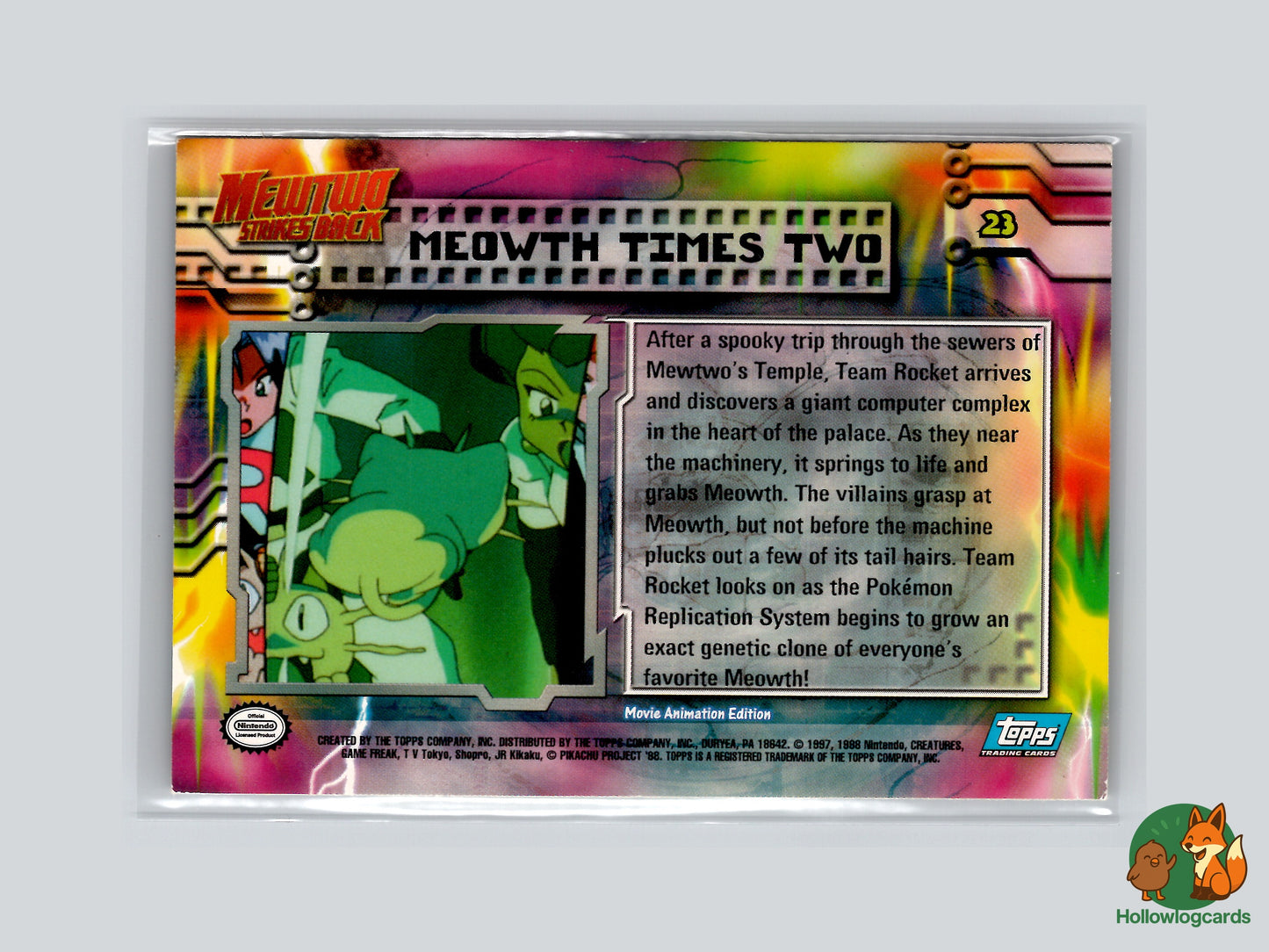 Meowth Times Two - #23 - Topps - 1999 - Vintage