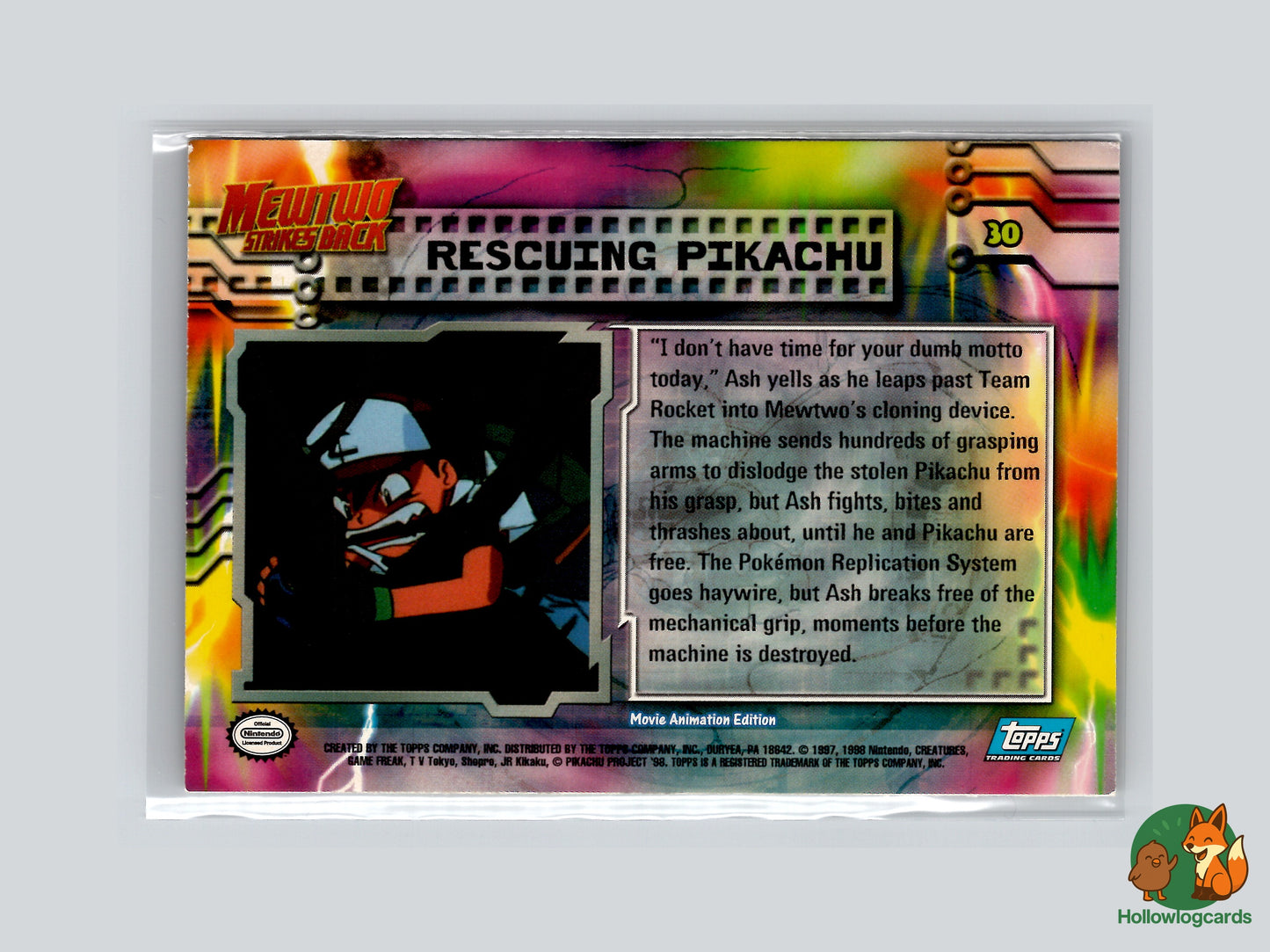 Rescuing Pikachu - #30 - Topps - 1999 - Vintage