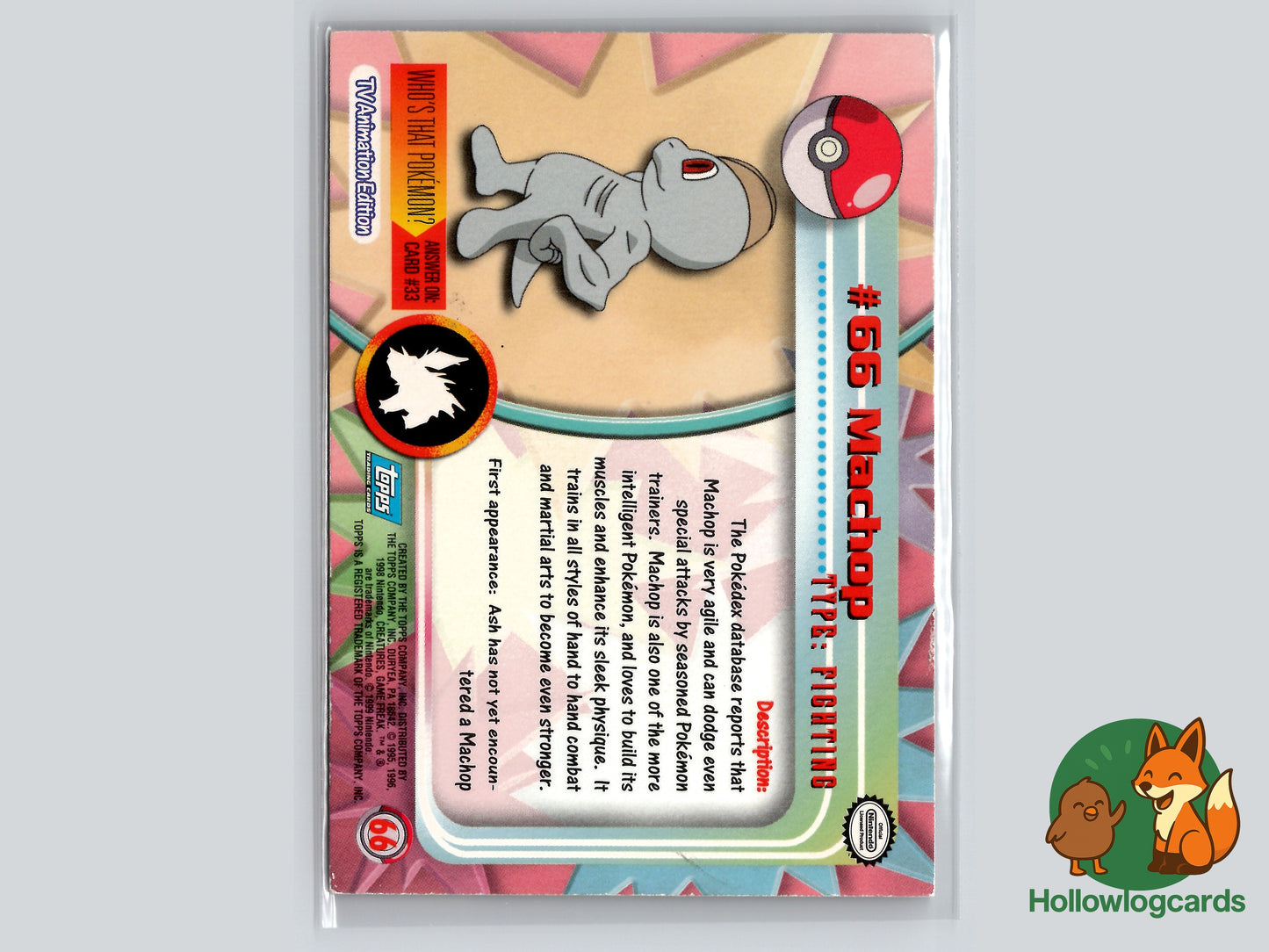 Machop - #66 - Topps - 1999 - Vintage - Chrome
