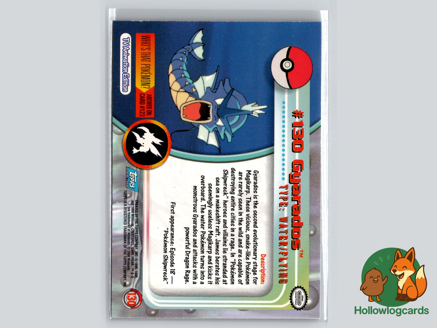 Gyarados - #130 - Topps - 1999 - Vintage - Chrome