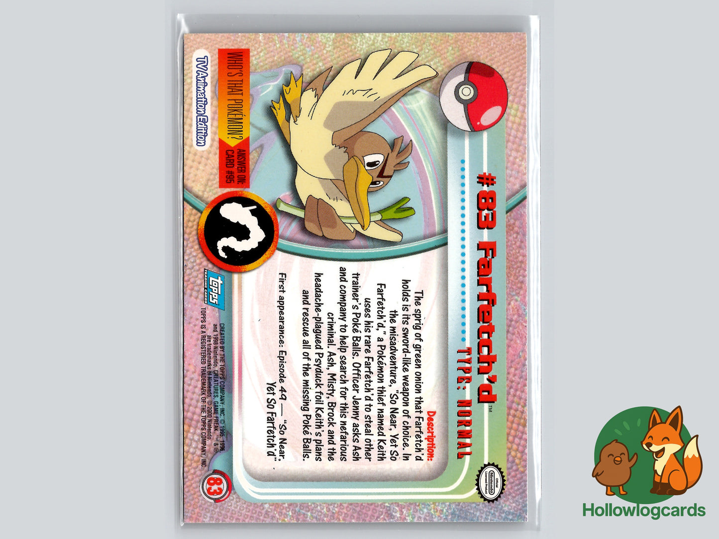 Farfetch’d - #83 - Topps - 1999 - Vintage - Chrome