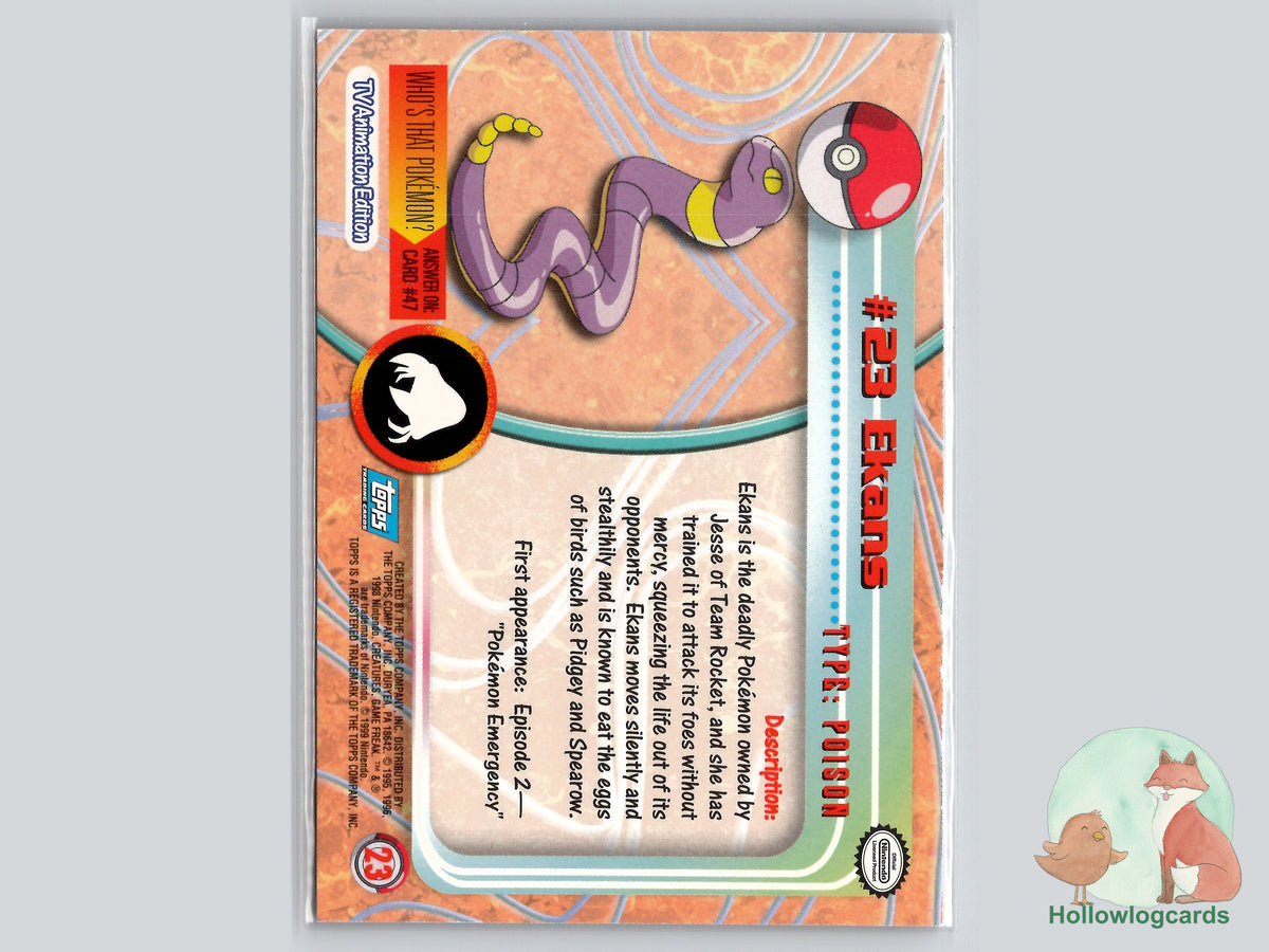 Ekans (#23) Chrome Foil - Topps Trading Cards Series 1