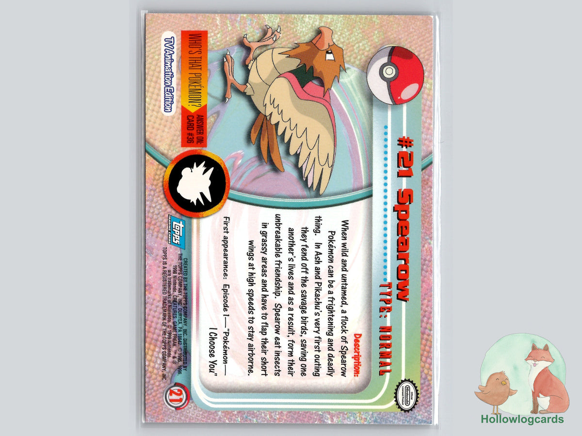 Spearow (#21) Chrome Foil - Topps Trading Cards Series 1