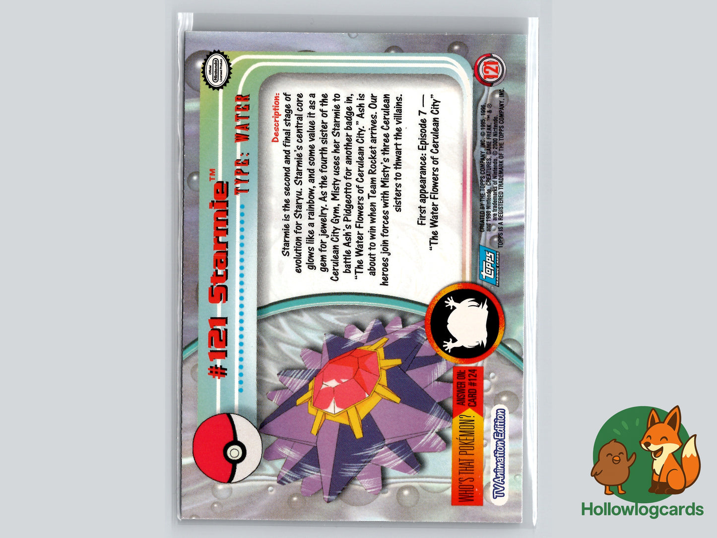 Starmie - #121 - Topps - 1999 - Vintage - Chrome