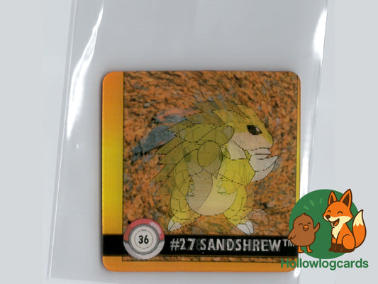 Sandshrew / Sandslash – 1999 Action Flipz 36 – Vintage Lenticular
