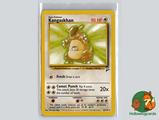 Kangaskhan - Base Set 2 - rare Vintage