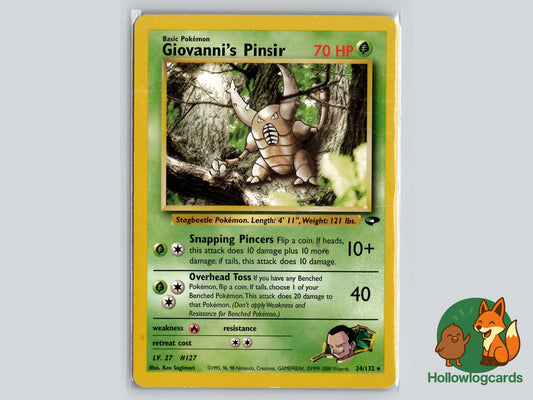 Giovanni’s Pinsir (24/132) - Gym Challenge - rare - Vintage WOTC