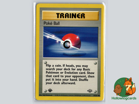 1st Edition - Pokeball - JUNGLE - 64/64 WOTC
