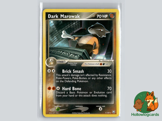 Dark Marowak (7/109) - Team Rocket Returns - - Rare Non-Holo -
