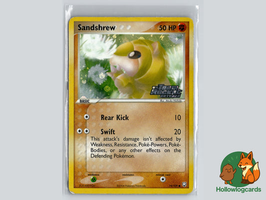 Sandshrew (74/109) - Reverse Holo Stamped - Team Rocket Returns - WOTC