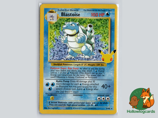 Blastoise - 2/102 Celebrations: Classic Collection Holo - Modern