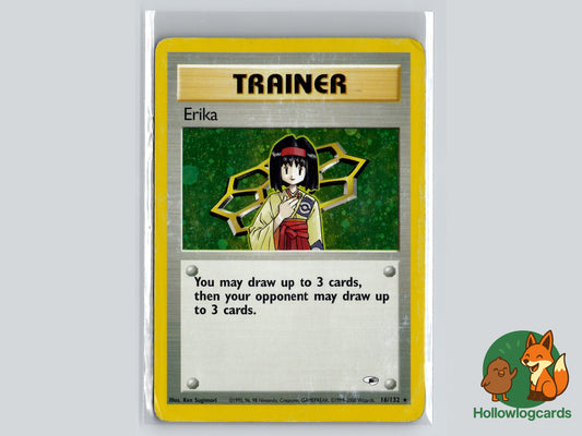 Erika - HOLO - 16/132 - Gym Hero’s Trainer - Sugimori