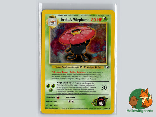 Erikas Vileplume (5/132) - Gym Heroes - Rare Holo - WOTC