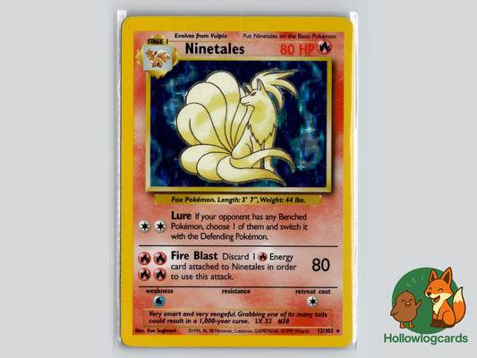 Ninetales (12/102) - Base Set - Holo - Sugimori - WOTC