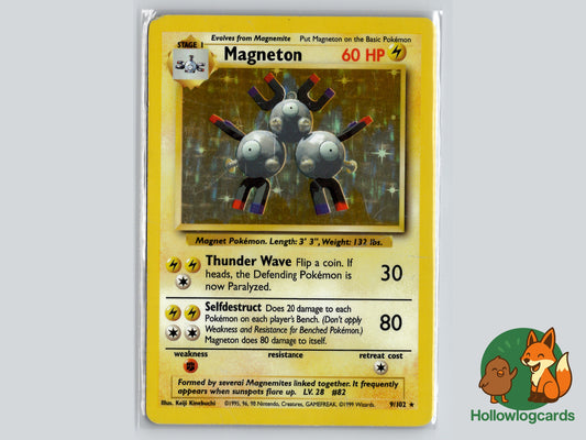 Magneton (9/102) - Base Set - Foil/Holo - - WOTC